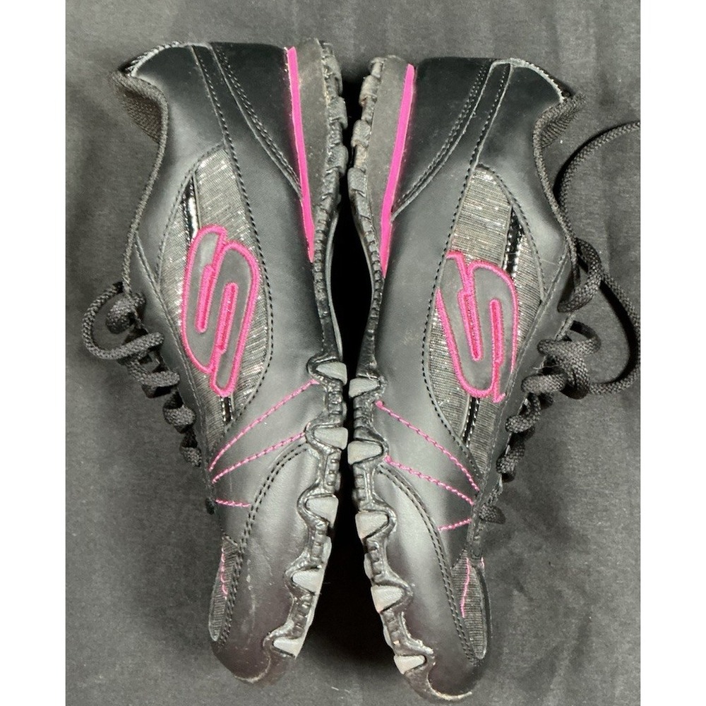 Skechers Womens Athletic Sneaker Shoes Black Pink Size 6 - Picture 5 of 10